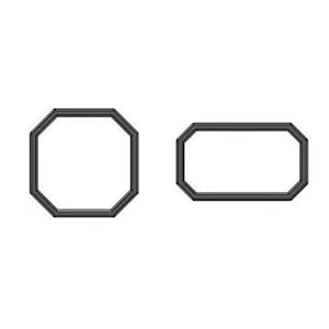Squares & rectangles cut off corners / octagons cookie cutter