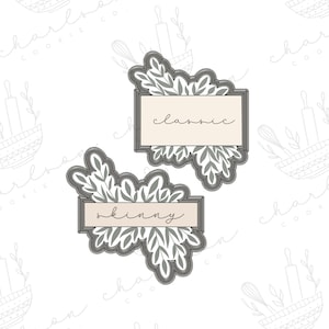 Olivia plaque cookie cutter image 1