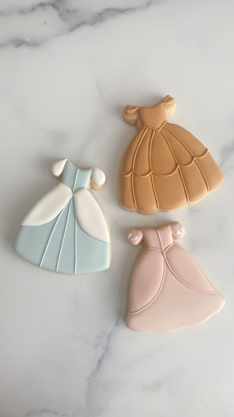 Princess dresses cookie cutter imagem 2