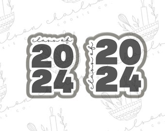 Class of 2024 Plaque Cookie Cutter - Etsy