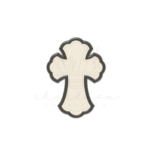 Cross cookie cutter (Linen & Gray)