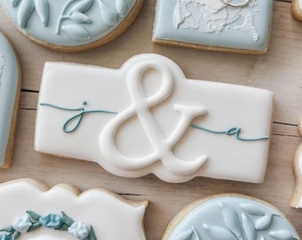 Cortador de galletas con placa ampersand