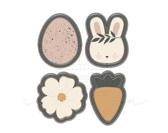Easter set B (4pc) cookie cutter set