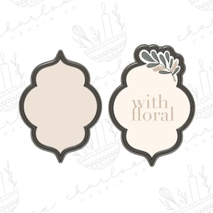 Lisa plaque cookie cutter