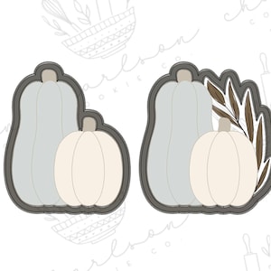 Two pumpkins cookie cutter