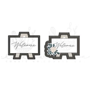 Sign cookie cutter