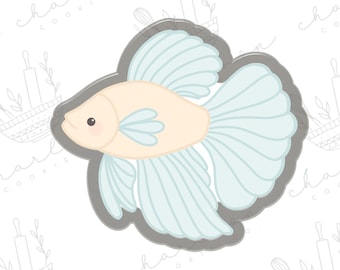 Betta fish cookie cutter