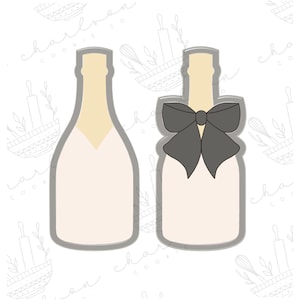 Champagne bottle cookie cutter
