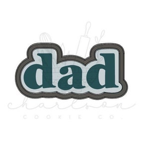 Dad no. 2 cookie cutter