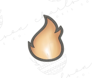 Cortador de galletas de llama/fuego