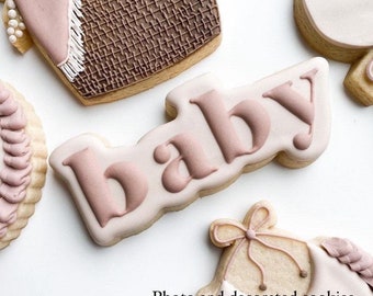 Baby word no. 2 cookie cutter – Charlson Cookie Co.