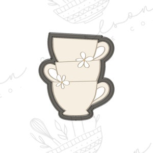 Stacked cups cookie cutter