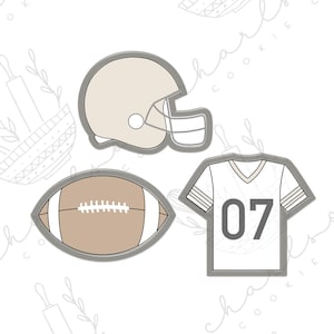 Football cookie cutters