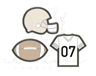 Football cookie cutter