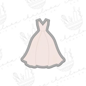 ウェディングドレス おとぎ話のドレス (スタイル B) クッキーカッター
