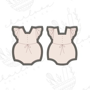 Baby ruffle outfit no. 1 cookie cutter