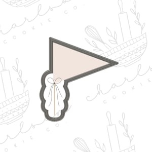 Pennant flag cookie cutter