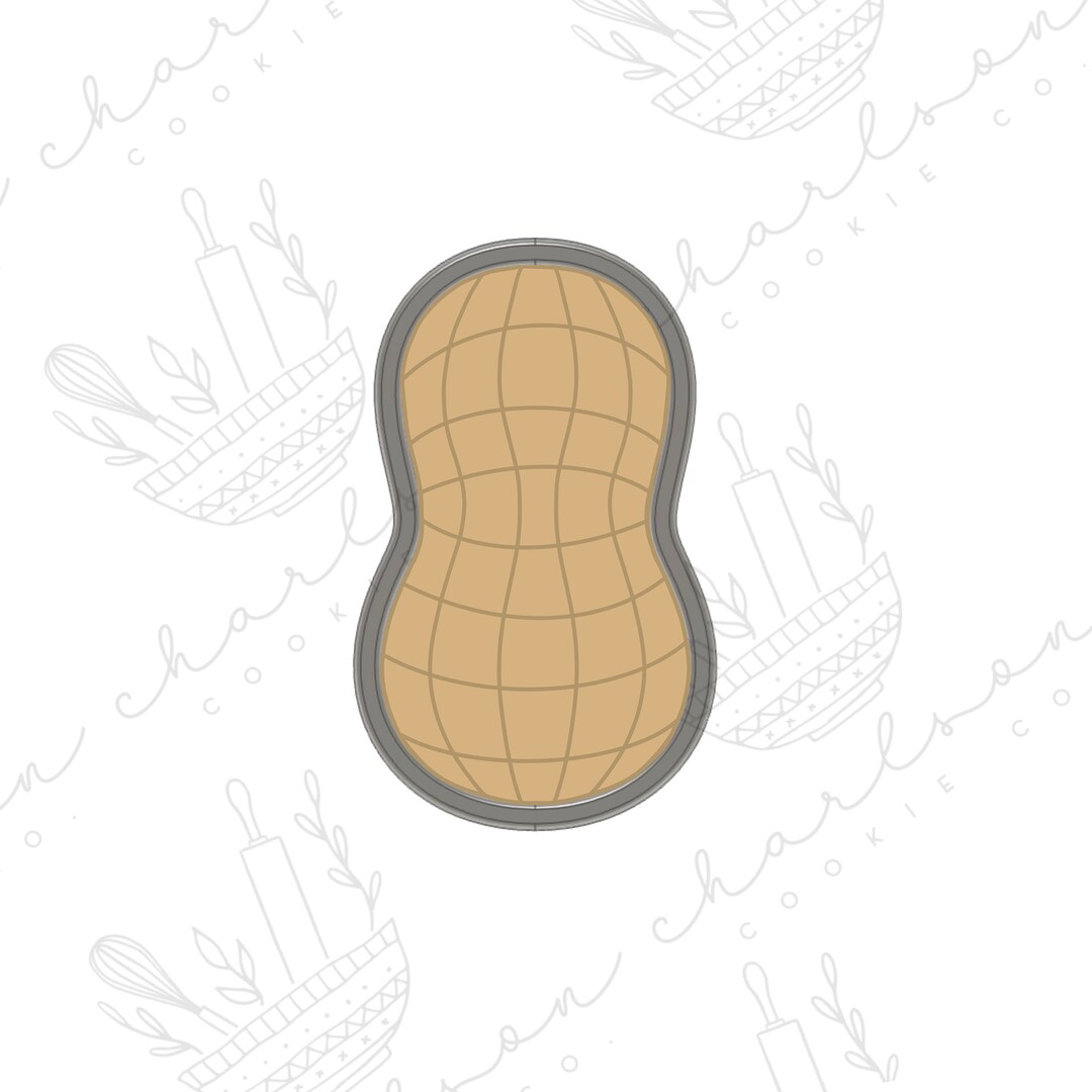 Peanut Cookie Cutter - Etsy