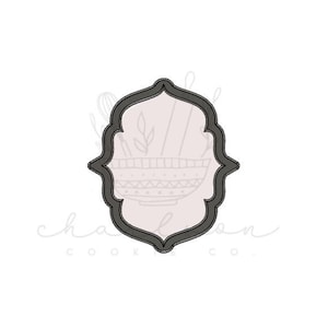 Plaque no. 1 cookie cutter