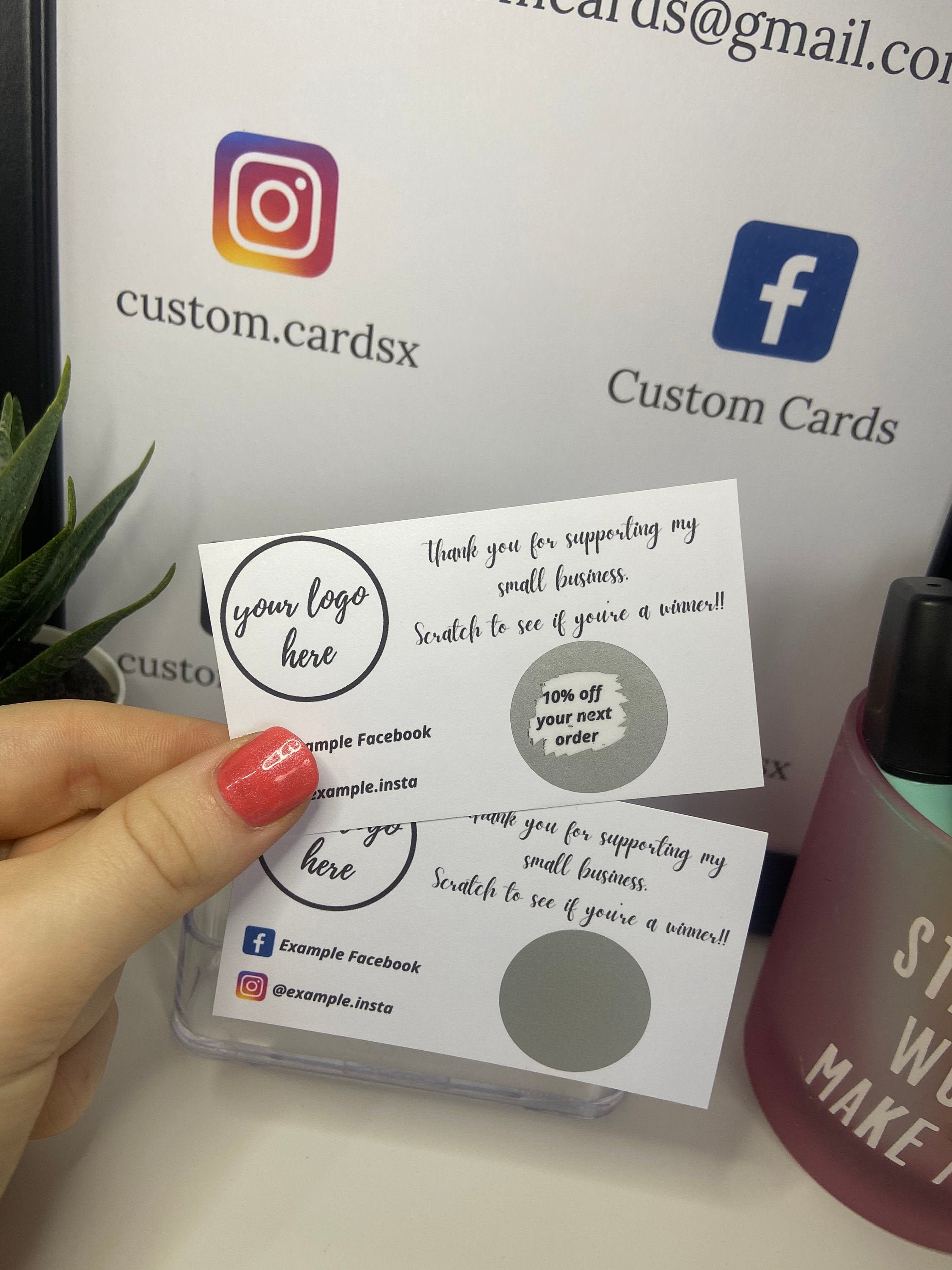 Small Business Scratch Cards Etsy