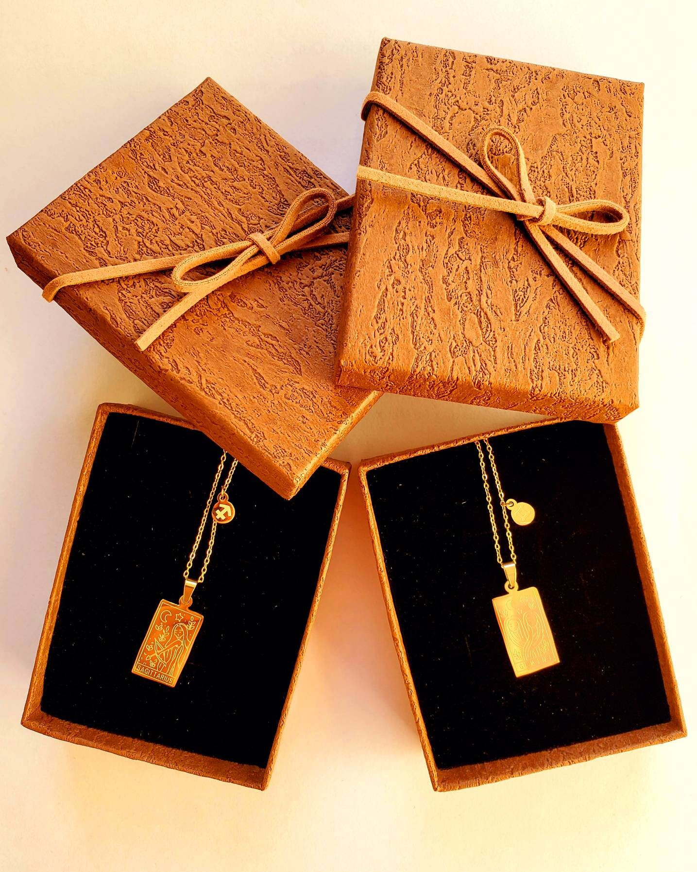 Zodiac Tarot Necklace/ Tarot Card Necklace/ Gold Necklace/ Astrology …