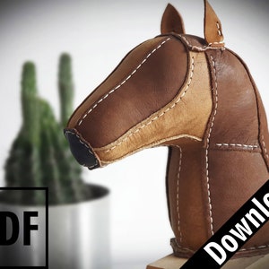 Horse Head Leather Pattern #15