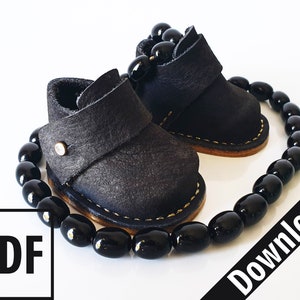 Doll Shoes Pattern #11 - Leather Boots Pattern - Doll Accessory - Waldorf Doll Shoes - Meadow - Doll Clothes Pattern - Waldorf Doll Pattern
