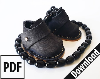 Lederstiefel Schnittmuster – Waldorf & Wiese Puppenschuhe (PDF Schnittmuster)