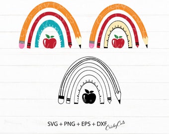 Download Rainbow Teacher Svg Etsy