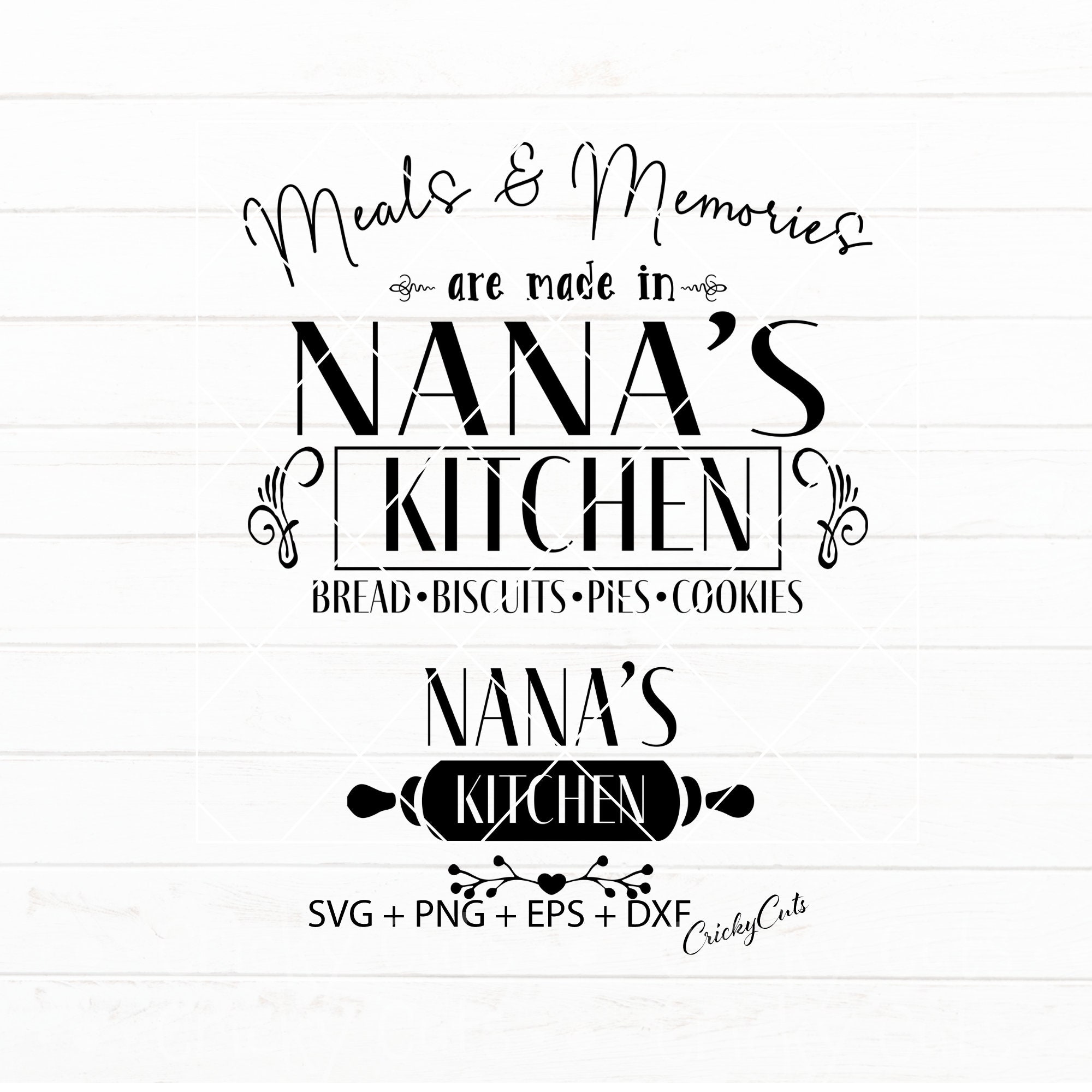 Grandma's Kitchen svg Nana's Kitchen svg Farmhouse Etsy México