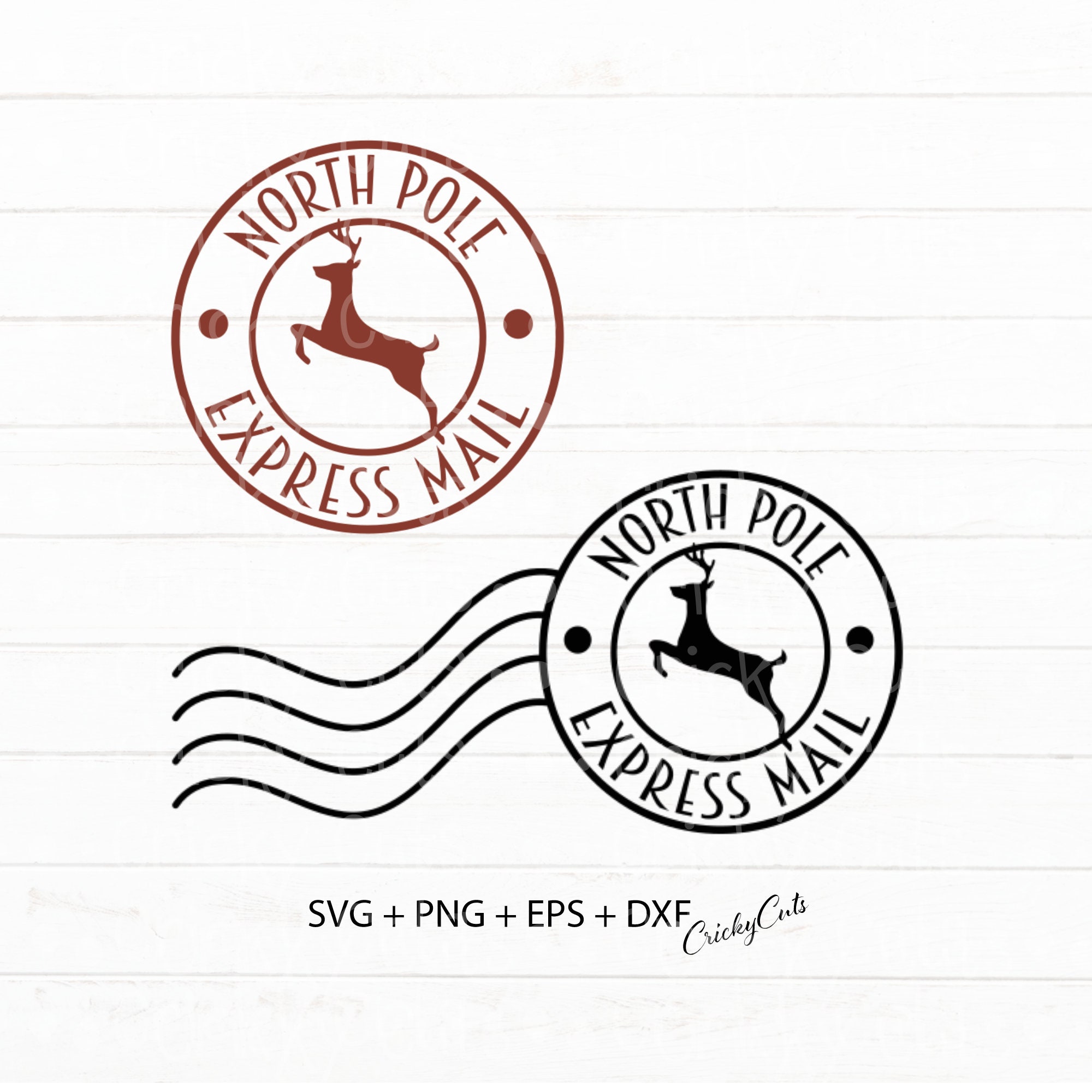 Christmas Stamps Postage Seal SVG in SVG/DXF/EPS/JPG/PNG • OhMyCuttables