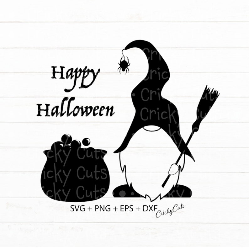 Halloween Gnome Svg Witch Gnome Svg Fall Gnome Svg Wizard | Etsy