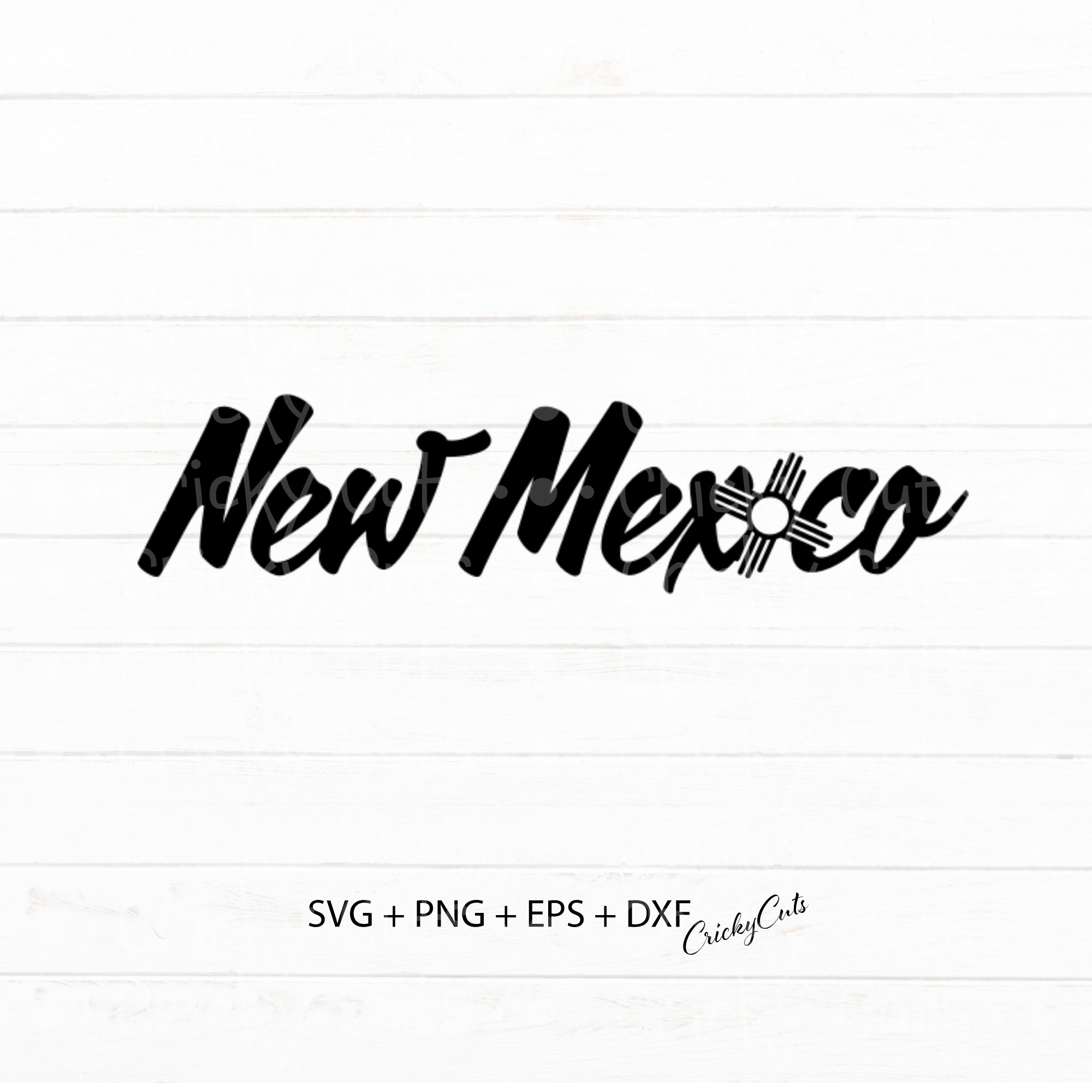The State of New Mexico Word Art With A Sun Zia Symbol Cut Etsy