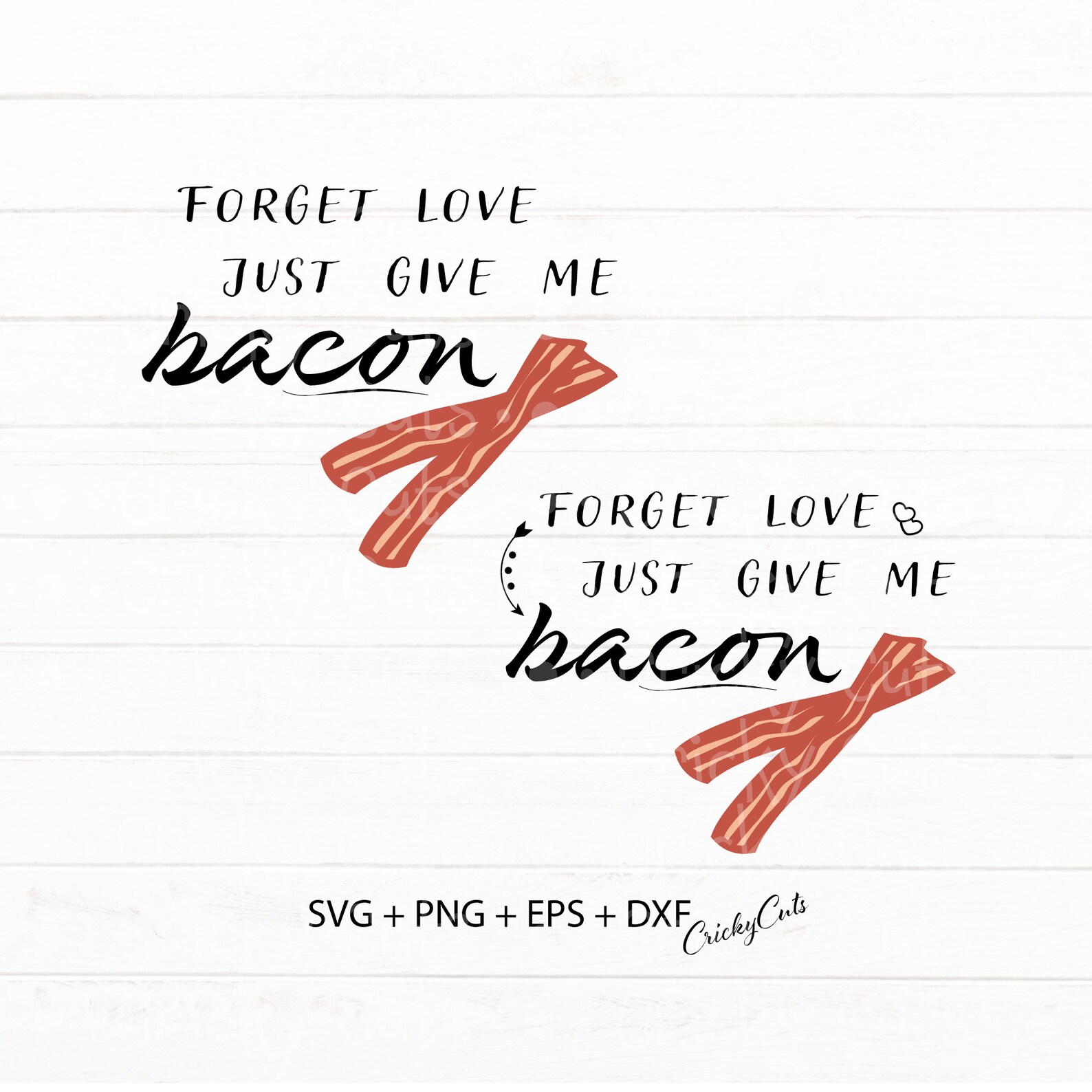 Bacon svg Give Me Bacon svg Funny Bacon Quote svg Bacon is | Etsy