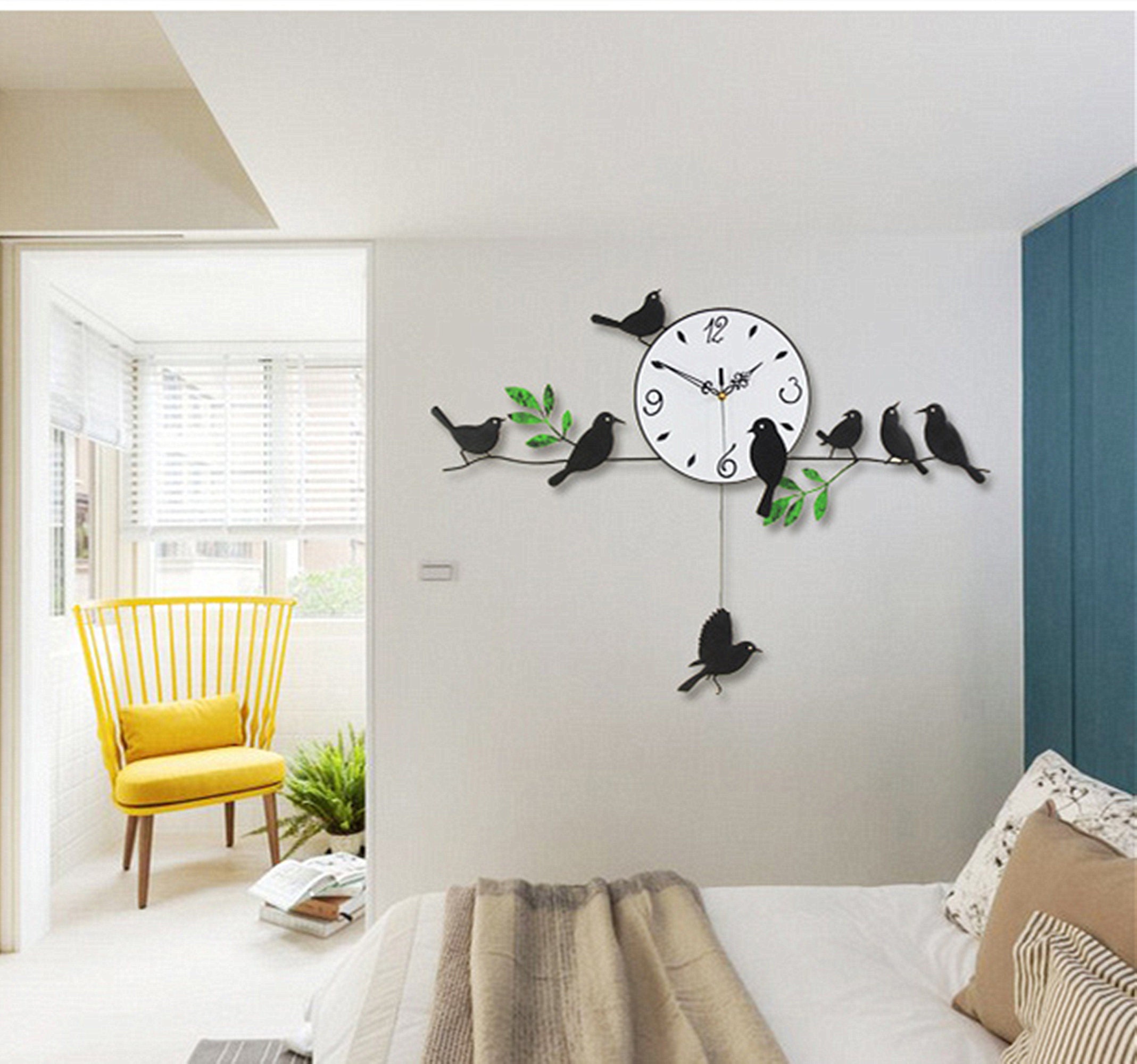 Reloj moderno de la pared de la sala de estar reloj de swing | Etsy