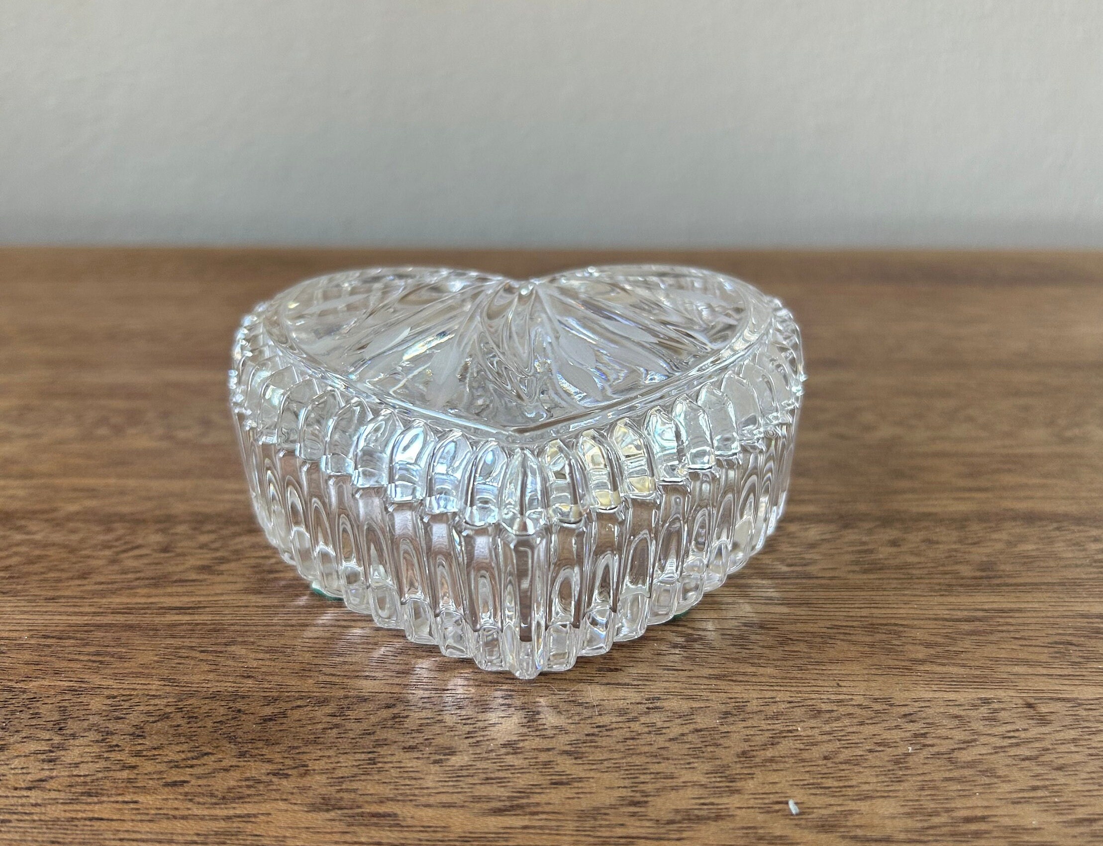 Wedgewood Heart Shaped Lead Crystal Trinket/keepsake Jewelry Etsy