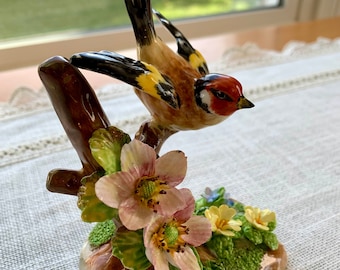 Crown Staffordshire / Goldfinch Figurine / Chaffinch Figurine / 2