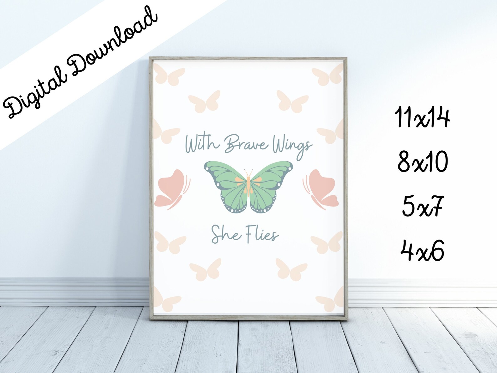 Butterfly Inspirational Quote Digital Print - Etsy