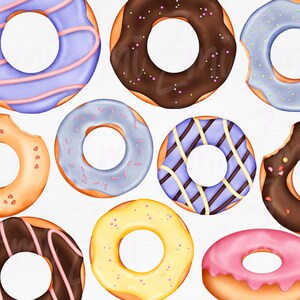 Donuts PNG, Donut Clipart, Printable Doughnuts, Food Art Chocolate ...