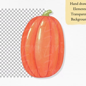 Pumpkin clipart  printable pumpkins PNG  Fall harvest image 4