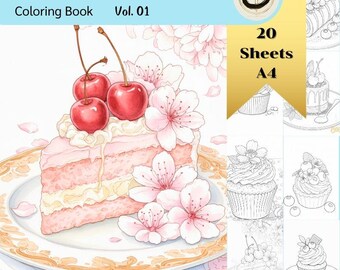 Süße Desserts zum Ausmalen Vol.1 | Digitaler Download