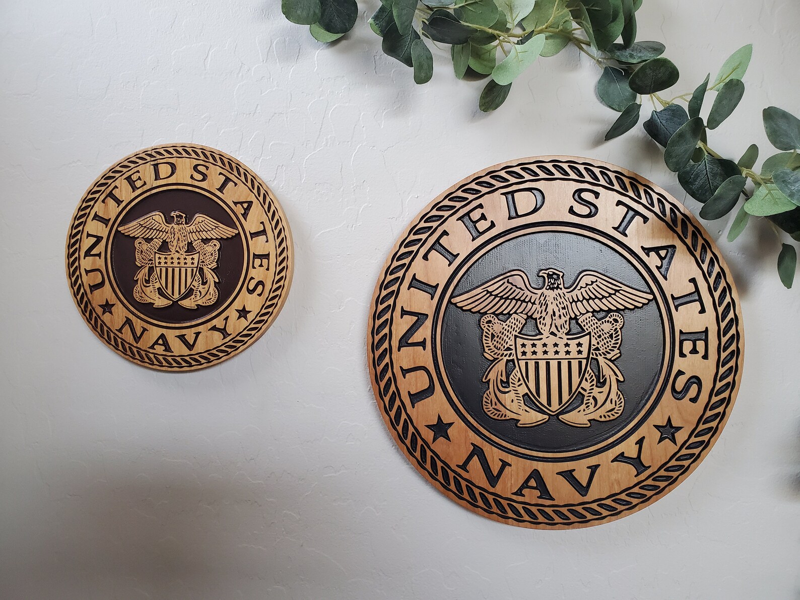 US Navy Wood Carving Wood Carved Wall Art Navy Veteran Etsy