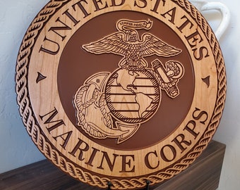 アメリカ MARINE CORPS 海軍 壁掛け インテリア 木製 彫刻 アメリカ MARINE CORPS 海軍 壁掛け インテリア 木製 彫刻