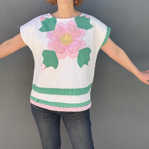 Vintage Quilt Shirt shops - M