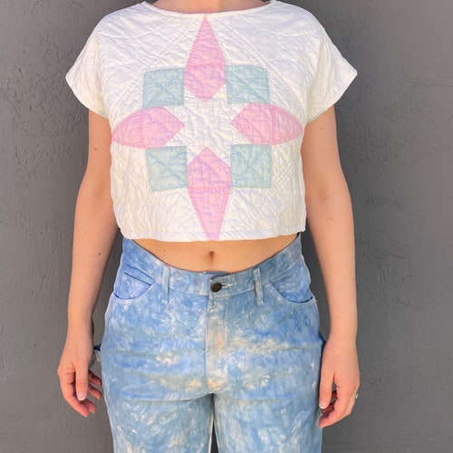 Shops Vintage Quilt Shirt - S cropped