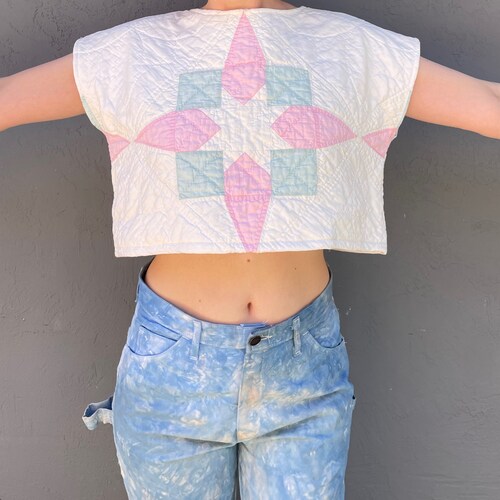 Shops Vintage Quilt Shirt - S cropped