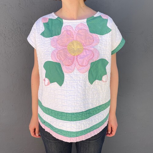 Vintage Quilt Shirt shops - M