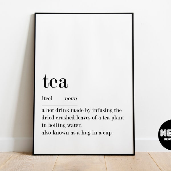 Tea Poster Etsy