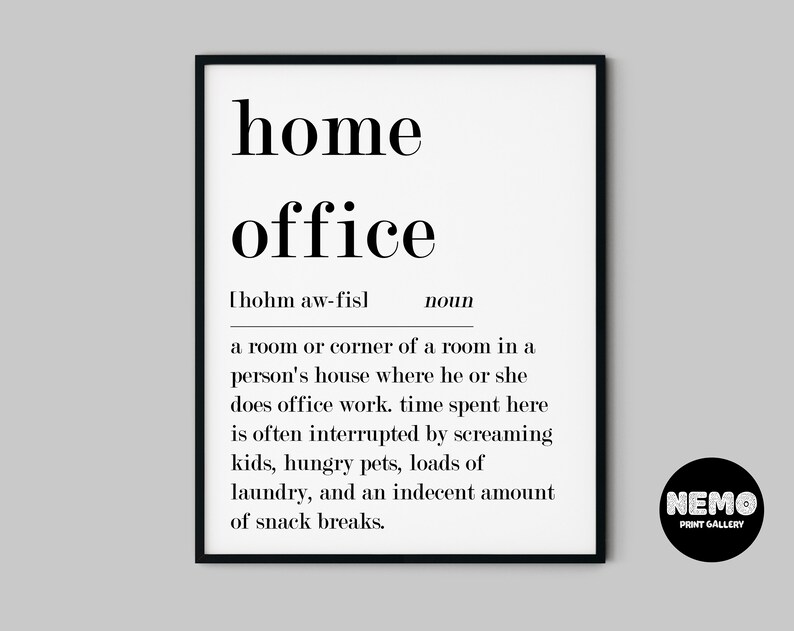 Funny Home Office Decor Home Office Decor Office Wall Art Etsy