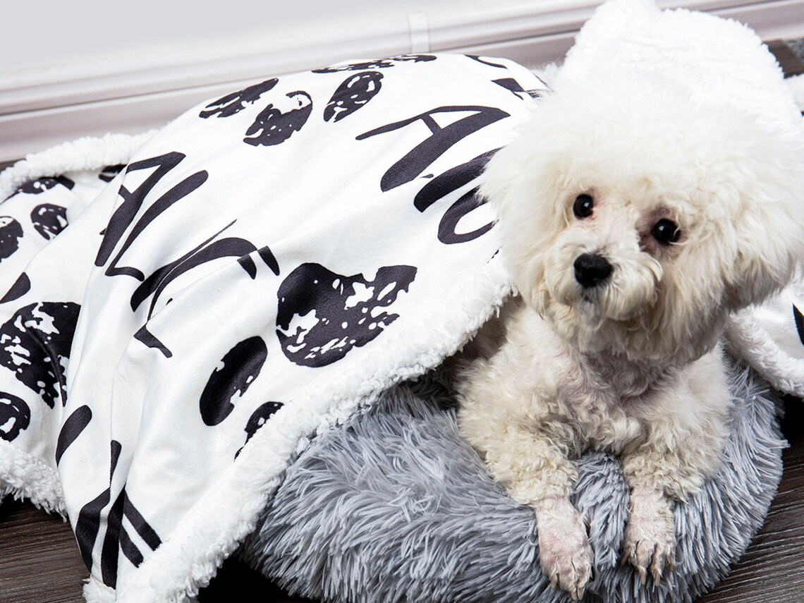 Custom Pet Blanket Personalized Dog Blanket Crate Blanket Etsy